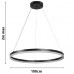 Φωτιστικό Κρεμαστό Φ100cm Στρογγυλό LED 45W 230V 4500lm CCT Dimmable 6095-AA-BL